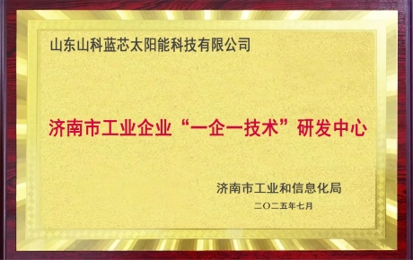 济南市工业企业“一企一技术”研发中心